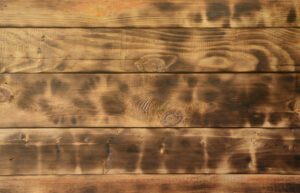 wood that has been burnt and smells smokey